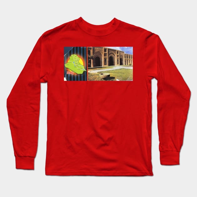 al-Madrasa al-Mostansiriya, Baghdad, Iraq Long Sleeve T-Shirt by Limb Store